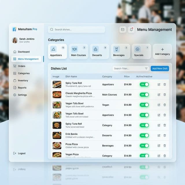 MenuCloud Admin Dashboard